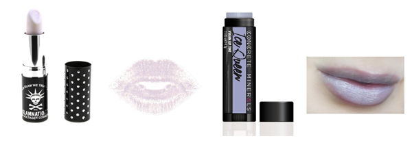 Cobweb Lethal Lipstick van Manic Panic en Ice Queen Vegan Lip Tint van Concrete Minerals
