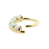 Gold Ring With 5 Opals