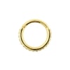 Golden Click Ring set with Swarovski Zirconia