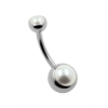 Belly Ring With Swarovski Pearls