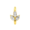 Zirconia Belly Ring Clicker - Marquise Cluster