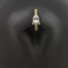 Zirconia Belly Ring Clicker - Vintage Droplet