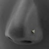 Gold Nose Stud With Gems - Trinity