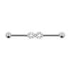 Jewelled Industrial Barbell - Infinity