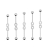Jewelled Industrial Barbell - Infinity