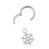 Click Ring Charm Nickle-free - Zirconia Wheel