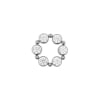 Click Ring Charm Titanium - Zirconia Circle Cluster