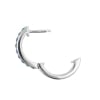Click Hoop Earrings With Opal