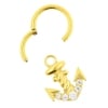 Click Ring Charm Nickle-free - Zirconia Anchor