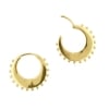 Click Hoop Earrings - Dotted Moon