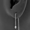 Ear Threader - Zirconia Marquise