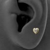 Gold Zirconia Heart