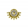Gold Zirconia Vintage Wheel