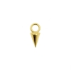 Gold Click Ring Charm - Spike Small