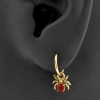 Gold Click Ring Charm - Spider Songea Sapphire