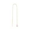 Gold Chain Earrings - Pearl