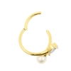 Gold Conch Clicker - Zirconia And Pearl