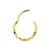 Gold Conch Clicker - Zirconia Chain