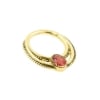 Gold Click Ring - Double - Songea Sapphire