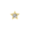 Gold Swarovski Zirconia Star - Threadless