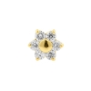 Gold Diamond Flower - Threadless