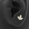 Gold Zirconia Marquise Cluster - Threadless