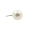 Titanium Fresh Water Pearl Ball - Threadless