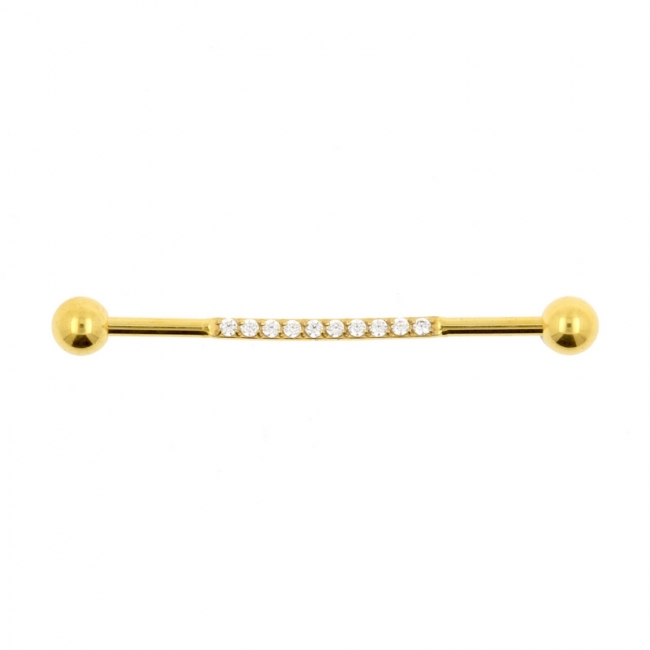 Jewelled Industrial Barbell