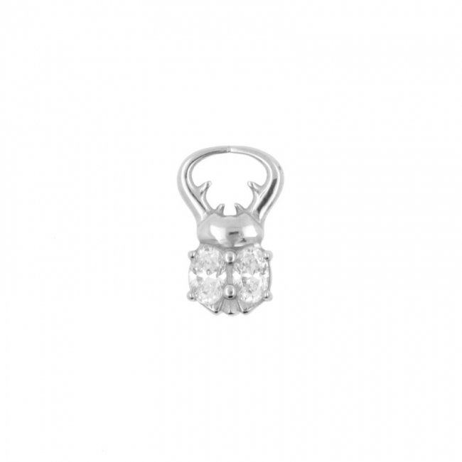 Click Ring Charm Nickle-free - Scarab