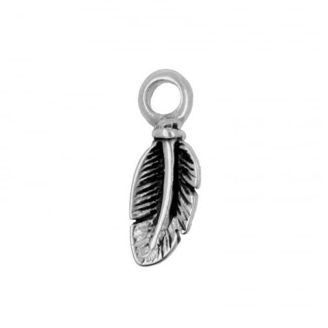 Click Ring Charm - Feather