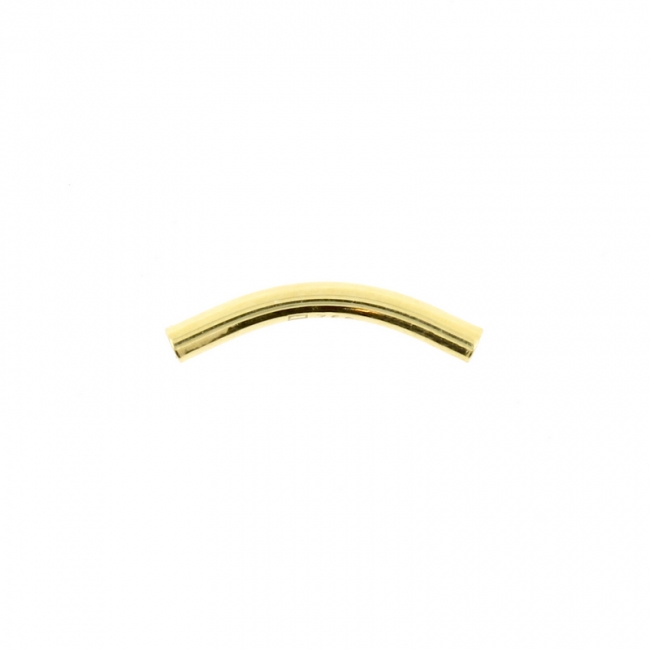 Gold Curved Barbell Post