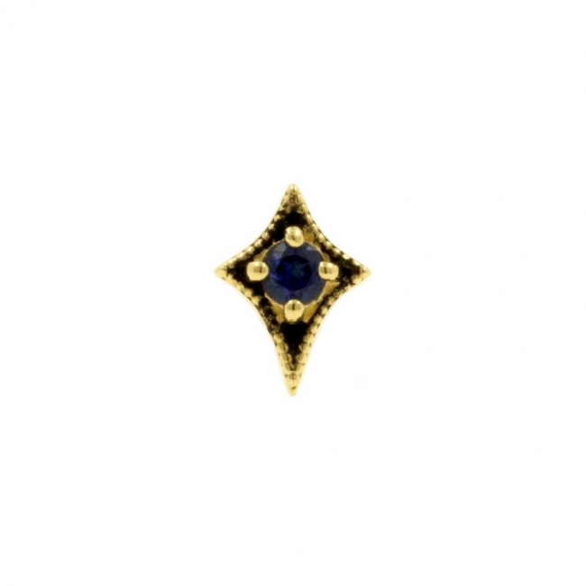 Gold Topaz Dotted Star
