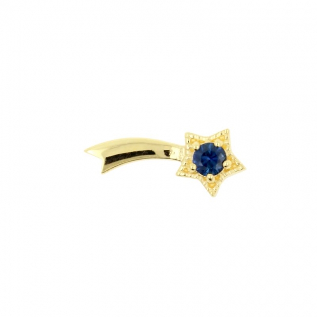Gold Diffusion Sapphire Shooting Star - Left