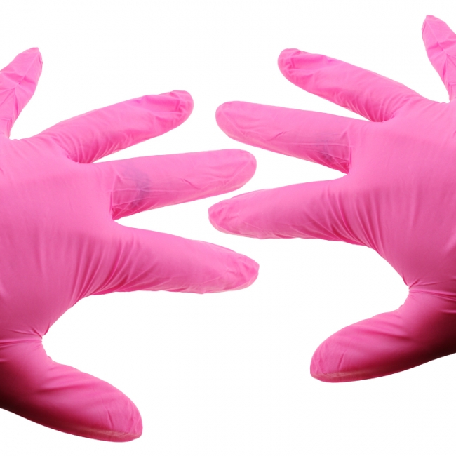 Pink Gloves - 8 Pieces