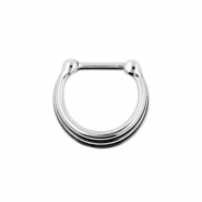 Triple Ring Septum Clicker - Shaded