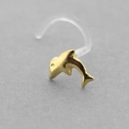 Bioplast Nosestud - Gold Dolphin