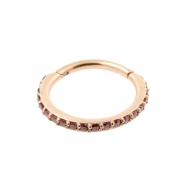 Jewelled Click Ring With Swarovski Gems