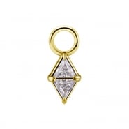 Click Ring Charm Nickel-free - Zirconia Diamond