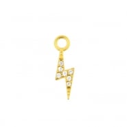 Click Ring Charm Nickle-free - Zirconia Flash Left