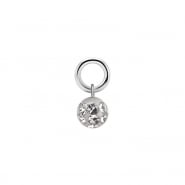 Click Ring Charm - Multi Jewelled Ball