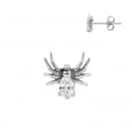 Ear Studs - Zirconia Spider