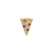 Gold Pizza Slice With Ruby - Threadless