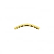 Gold Curved Barbell Post
