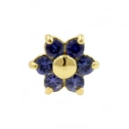Gold And Sapphire Flower