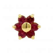 Gold And Ruby Flower