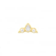 Gold Zirconia Vintage Crown