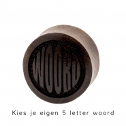 Custom Word Plugs - Sono Wood